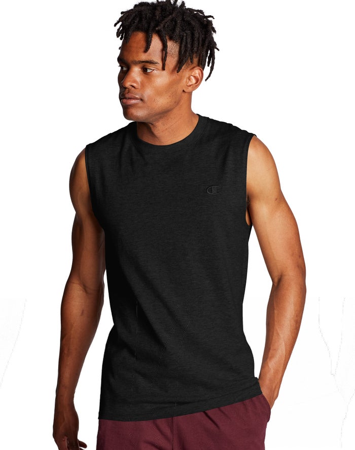 Champion Tanktop Heren - Zwart - Classic Jersey ( 809246-PBM )